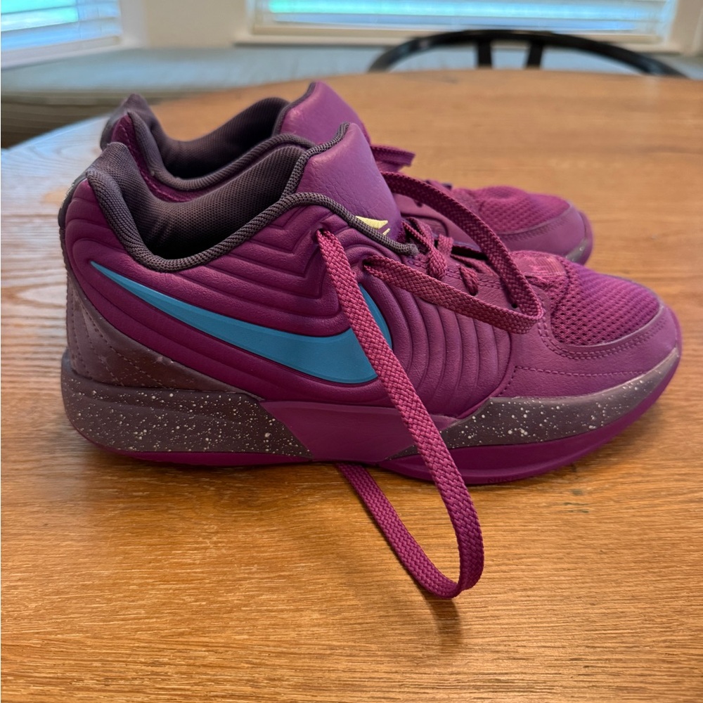 Ja Morant Nike Kids' Purple and Blue Basketball Shoes